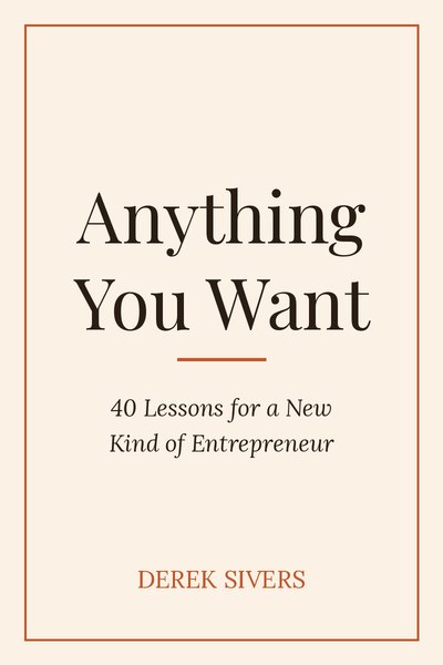 Anything You Want by Derek Sivers, book cover